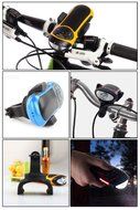 Ivation Bike Beakin: Portable Rechargeable Bluetooth Speakers &amp; MP3 Player w/ MicroSD Card Slot, AUX Input, FM... N3
