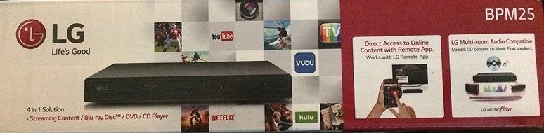 LG BPM25 Blu-Ray Disc&trade; Player w/ Streaming Services(Certified Refurbished) N2