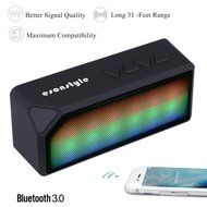 Esonstyle Mini Wireless Bluetooth Speaker with Color Changing LED Lights,Built-in Mic, AUX ,TF Audio, FM Radio... N3