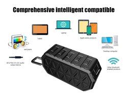 Esonstyle Mini Wireless Bluetooth Speaker with Color Changing LED Lights,Built-in Mic, AUX ,TF Audio, FM Radio... N26