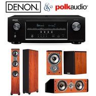 Denon AVR-S710W 7.2 Channel Full 4K Ultra HD A/V Receiver + A Polk Audio TSi Series Home Theater Speaker Package... N8