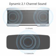Bluetooth Speakers - Wireless Speaker with Mic, Portable Speakers with Stereo 20W Premium Audio by 10W Drivers... N2