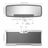 Bluetooth Speakers - Wireless Speaker with Mic, Portable Speakers with Stereo 20W Premium Audio by 10W Drivers... N6