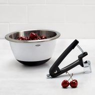 OXO Good Grips 3-Piece Stainless-Steel Mixing Bowl Set, White N2