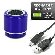 Mini-BOOM Wireless Bluetooth Speaker with Rechargeable Battery (Silver) N11