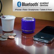 Mini-BOOM Wireless Bluetooth Speaker with Rechargeable Battery (Silver) N12