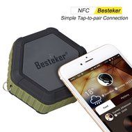 Bluetooth Speakers, Besteker Portable Wireless Speakers IP67 Waterproof NFC Pairing Function 2-in-1 USB Cable... N4