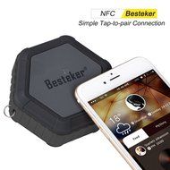 Bluetooth Speakers, Besteker Portable Wireless Speakers IP67 Waterproof NFC Pairing Function 2-in-1 USB Cable... N13