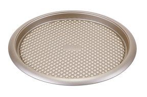 Art and Cook Non-Stick Carbon Steel Pizza Pan, 13&quot;, Champagne