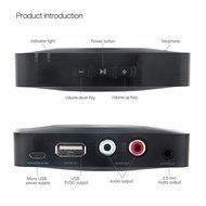 Hapurs Bluetooth Music Receiver, NFC-enabled Bluetooth Audio Receiver Adapter for Home Stereo Sound System, Wireless... N5