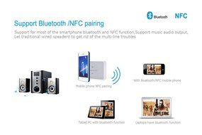 Hapurs Bluetooth Music Receiver, NFC-enabled Bluetooth Audio Receiver Adapter for Home Stereo Sound System, Wireless... N11