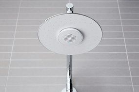 KOHLER K-99105-E-BN MOXIE 2.0 GPM Rainhead with Wireless Speaker, Vibrant Brushed Nickel N6