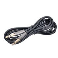 Sunshot 4.9 Feet (1.5M) 3.5MM Universal Male to Male Stereo Audio Cable - Step Down Design Black N4