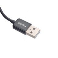 Sunshot 4.9 Feet (1.5M) 3.5MM Universal Male to Male Stereo Audio Cable - Step Down Design Black N6