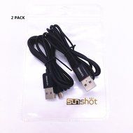 Sunshot 4.9 Feet (1.5M) 3.5MM Universal Male to Male Stereo Audio Cable - Step Down Design Black N9