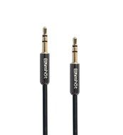 Sunshot 4.9 Feet (1.5M) 3.5MM Universal Male to Male Stereo Audio Cable - Step Down Design Black N18