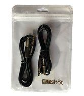 Sunshot 4.9 Feet (1.5M) 3.5MM Universal Male to Male Stereo Audio Cable - Step Down Design Black N19