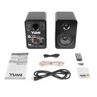 Kanto YUMI Premium Powered Bookshelf Speakers with Wireless Bluetooth 4.0 aptX Technology &ndash; Matte White N5