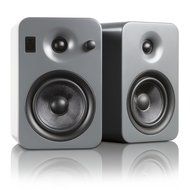Kanto YUMI Premium Powered Bookshelf Speakers with Wireless Bluetooth 4.0 aptX Technology &ndash; Matte White N12