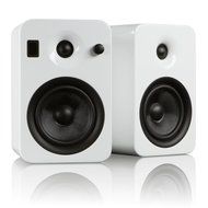 Kanto YUMI Premium Powered Bookshelf Speakers with Wireless Bluetooth 4.0 aptX Technology &ndash; Matte White N15