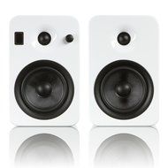Kanto YUMI Premium Powered Bookshelf Speakers with Wireless Bluetooth 4.0 aptX Technology &ndash; Matte White N16