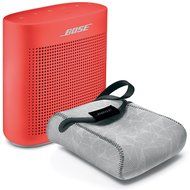 Bose Soundlink Color Bluetooth Speaker II, Soft Black - BUNDLE with SoundLink Color Carry Case Gray N8