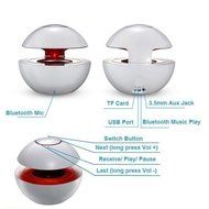New Mini Speaker Bluetooth 4.0 Speakers Wireless Portable Stereo LED Handsfree Mic(White)