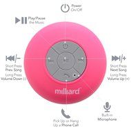 Milliard Bluetooth Shower Speaker for Music and Speaker Phone at the Pool, Spa or Boating; Portable, Water Resistant... N2