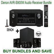 Denon AVR-S900W 7.2 Channel Full 4K Ultra HD A/V Receiver with Bluetooth and Wi-Fi + Klipsch HDT-600 Home Theater...
