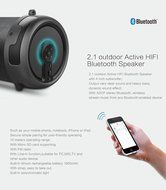 Perbeat Bluetooth Speaker for iPhone/iPod/Android 2.1 Hi-Fi 4&quot; Sub, Portable Indoor Outdoor with Great Sound.... N7