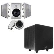 Acoustic Audio HT-65 In-Wall/Ceiling 5.1 Home Theater 6.5" Speakers and 10" Powered Sub HT-65-CS10B