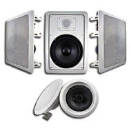 Acoustic Audio HT-65 In-Wall/Ceiling 5.1 Home Theater 6.5" Speakers and 10" Powered Sub HT-65-CS10B N2