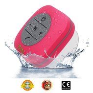 ZDW Bluetooth shower Speaker with Suction Cup Waterproof for Beach Poolside Boat Car Outdoor Use -Pink N2