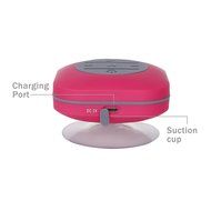 ZDW Bluetooth shower Speaker with Suction Cup Waterproof for Beach Poolside Boat Car Outdoor Use -Pink N4