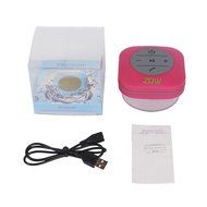 ZDW Bluetooth shower Speaker with Suction Cup Waterproof for Beach Poolside Boat Car Outdoor Use -Pink N8