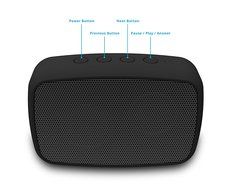 Ematic ESQ206BL RuggedLife Water Resistant Bluetooth Speaker with Speakerphone for iPhone, iPad, iPod, Android... N3