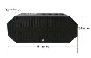 AROCCOM Bluetooth Speakers, Portable Wireless Stereo Speaker with LED Lights for iPhone 6s,6s Plus,5s and More N2