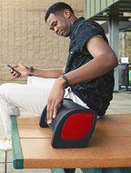 NYNE Multimedia Bass Sport Portable Bluetooth Speaker (Black/Red) (Discontinued by Manufacturer) N5