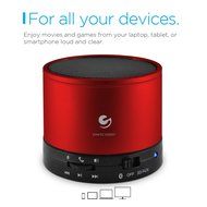 Ematic Bluetooth Wireless Speaker &amp; Speakerphone for iPhone, iPad, iPod, Android devices, &amp; Laptops, Black N7