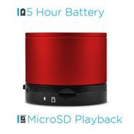 Ematic Bluetooth Wireless Speaker &amp; Speakerphone for iPhone, iPad, iPod, Android devices, &amp; Laptops, Black N10