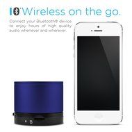 Ematic Bluetooth Wireless Speaker &amp; Speakerphone for iPhone, iPad, iPod, Android devices, &amp; Laptops, Black N14