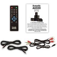 Acoustic Audio AA5160 Home Theater 5.1 Speaker System with FM Tuner and 2 Extension Cables N2