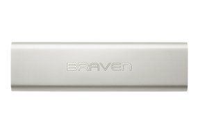 Braven BZ650SBA 650 Wireless Bluetooth Speaker/PowerBank - Retail Packaging - Silver N2