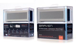 Braven BZ650SBA 650 Wireless Bluetooth Speaker/PowerBank - Retail Packaging - Silver N3