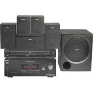 Sony HT-7550DH XM-Ready Five-Disc DVD Component Home Theater System (5.1 Channel) with WSFV11 Speaker Stands