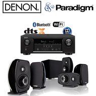 Denon AVR-S720W 7.2 4K HD AV Receiver + Paradigm Cinema 100 CT Speaker System