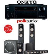 Onkyo TX-RZ710 7.2-Channel Network A/V Receiver + Polk Audio S55 + Polk Audio S35 + Polk Audio S15 + Polk Audio...
