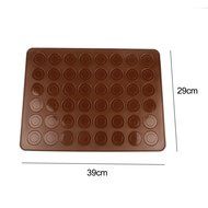 Ckeyin Silicone 48-Capacity Circle Macaron Baking Mat Sheet Baking Mold N7