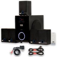 Acoustic Audio AA5817 800 Watt Home Theater 5.1 Powered Sub and Multi Speaker System with Bluetooth and 2 Extension...