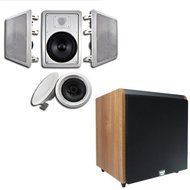 Acoustic Audio HT-65 In-Wall/Ceiling 5.1 Home Theater 6.5" Speakers and 10" Powered Sub HT-65-HD10M